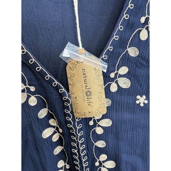 Natural Life Women's Brae Embroidered Midi Dress Size XL NWT - Picture 7 of 11